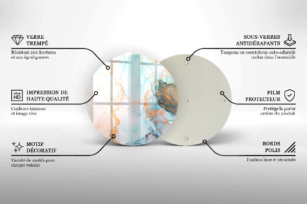 Tagliere in vetro Astrazione del marmo