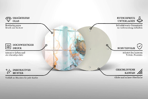 Tagliere in vetro Astrazione del marmo