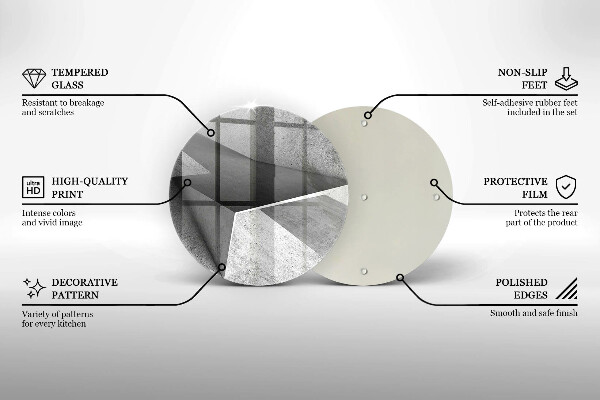 Tagliere in vetro Astrazione concreta