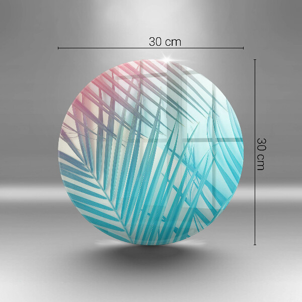 Tagliere in vetro Foglie pastello