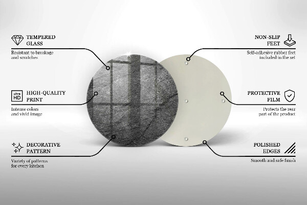 Tagliere in vetro Trama di pietra