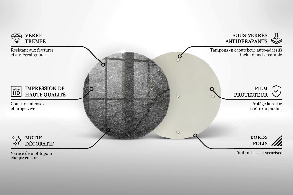 Tagliere in vetro Trama di pietra