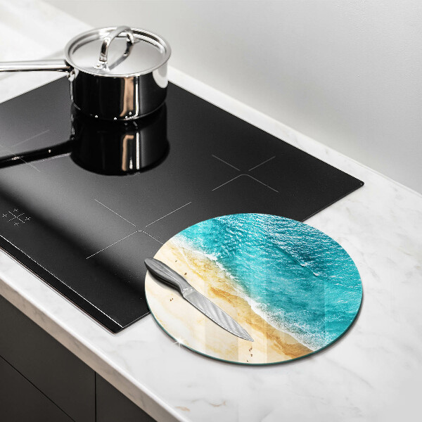 Tagliere in vetro Riva della spiaggia e mare