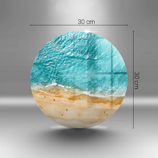 Tagliere in vetro Riva della spiaggia e mare