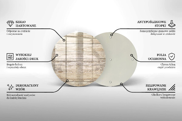 Tagliere in vetro Tavole di legno