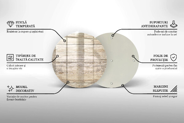 Tagliere in vetro Tavole di legno