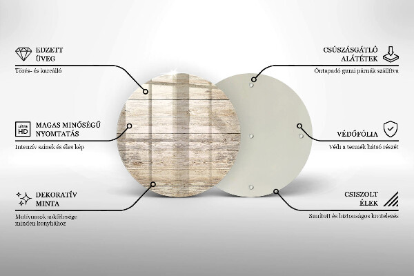 Tagliere in vetro Tavole di legno