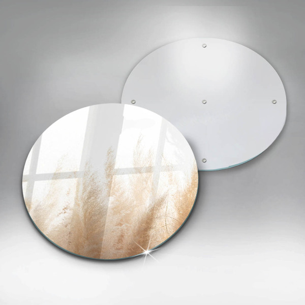 Tagliere in vetro Erba della pampa