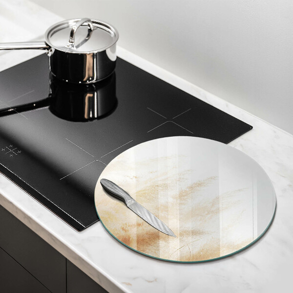 Tagliere in vetro Erba della pampa