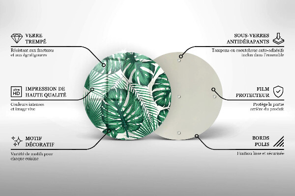 Tagliere in vetro La Monstera se ne va