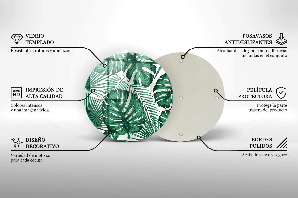 Tagliere in vetro La Monstera se ne va