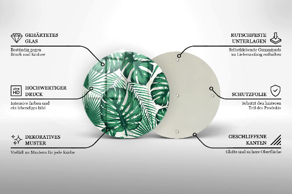 Tagliere in vetro La Monstera se ne va