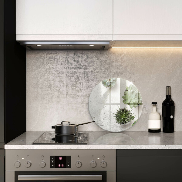 Tagliere in vetro Succulente su cemento