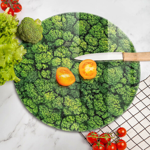 Tagliere in vetro Pianta di muschio naturale