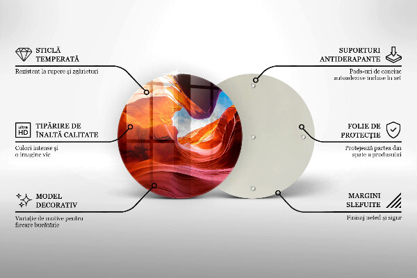 Tagliere in vetro Paesaggio roccioso del canyon