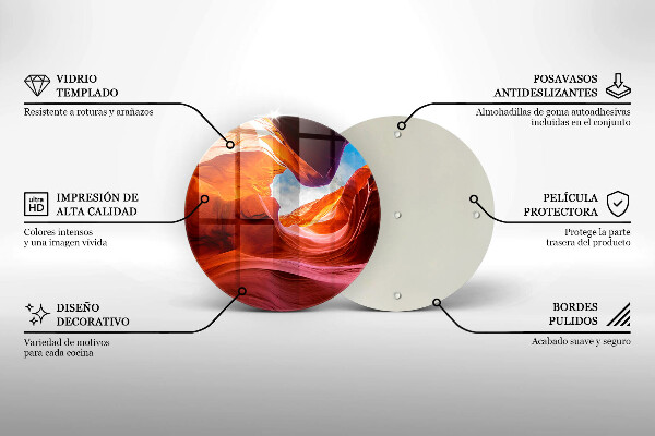 Tagliere in vetro Paesaggio roccioso del canyon