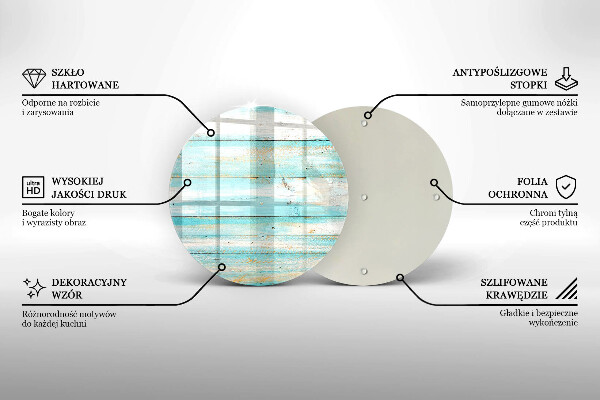 Tagliere in vetro Tavole in legno d'epoca