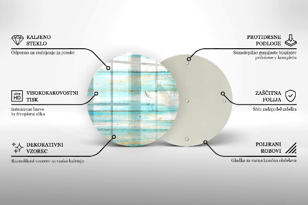 Tagliere in vetro Tavole in legno d'epoca