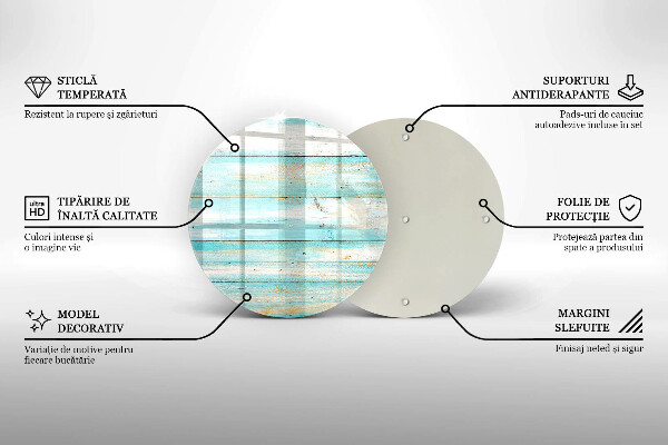 Tagliere in vetro Tavole in legno d'epoca