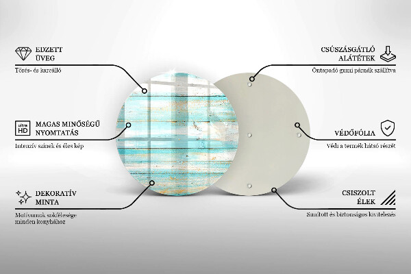 Tagliere in vetro Tavole in legno d'epoca