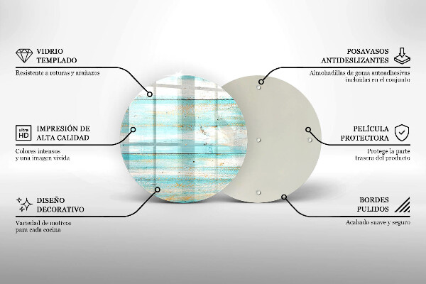 Tagliere in vetro Tavole in legno d'epoca
