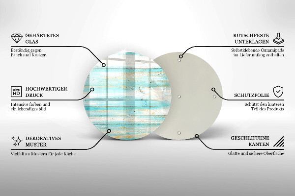 Tagliere in vetro Tavole in legno d'epoca
