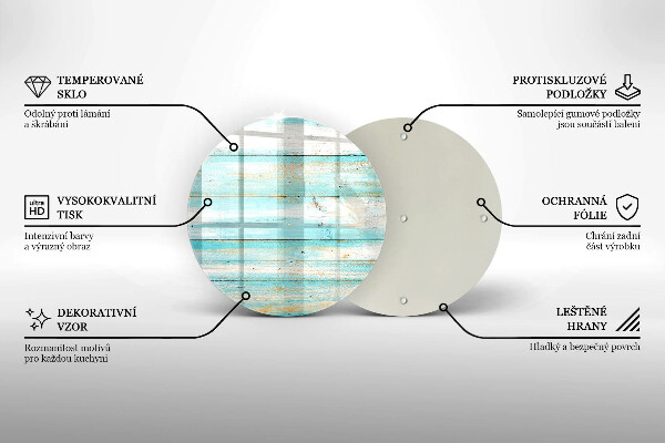 Tagliere in vetro Tavole in legno d'epoca