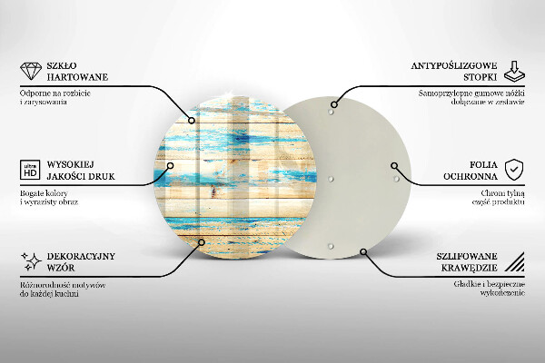 Tagliere in vetro Tavole di legno retrò