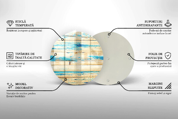 Tagliere in vetro Tavole di legno retrò