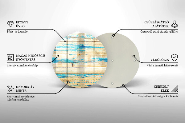 Tagliere in vetro Tavole di legno retrò