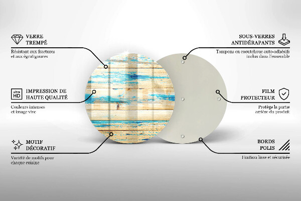 Tagliere in vetro Tavole di legno retrò
