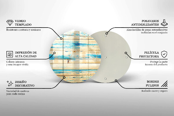 Tagliere in vetro Tavole di legno retrò