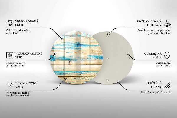 Tagliere in vetro Tavole di legno retrò