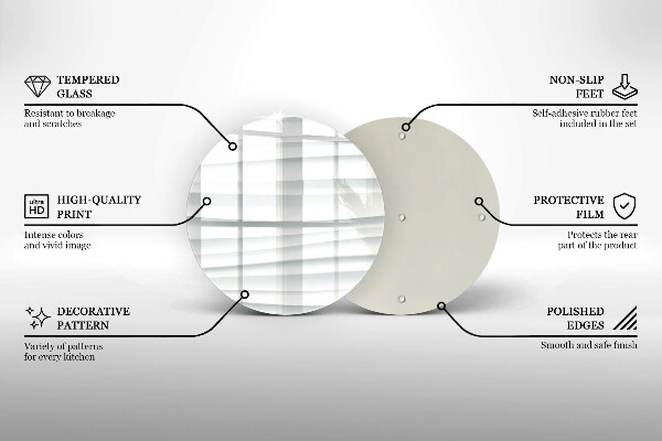 Tagliere in vetro Struttura moderna