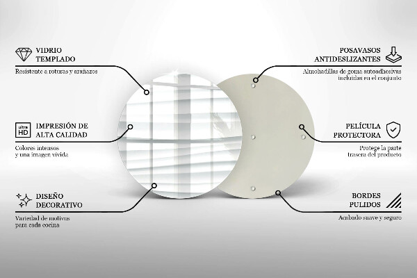 Tagliere in vetro Struttura moderna