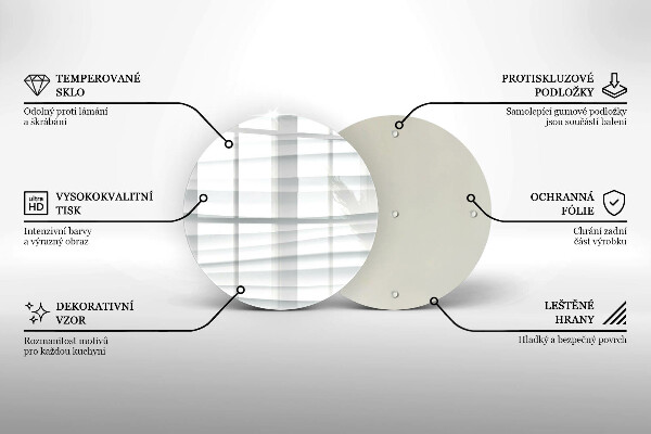 Tagliere in vetro Struttura moderna
