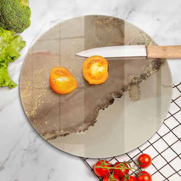 Tagliere in vetro Astrazione dell'oro