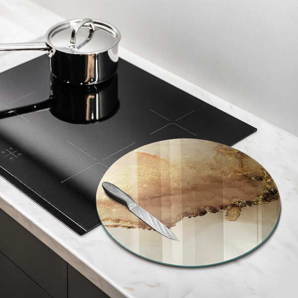 Tagliere in vetro Astrazione dell'oro
