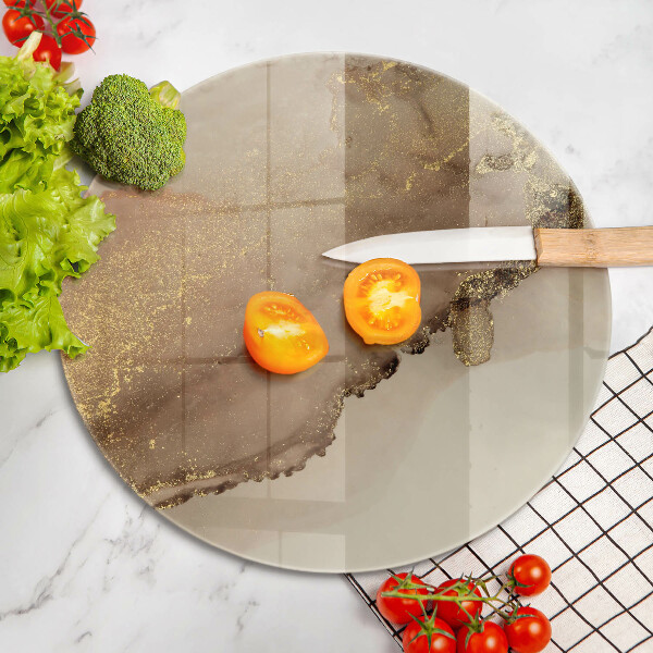 Tagliere in vetro Astrazione dell'oro