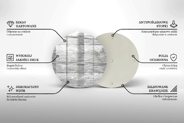 Tagliere in vetro Vecchie tavole di legno