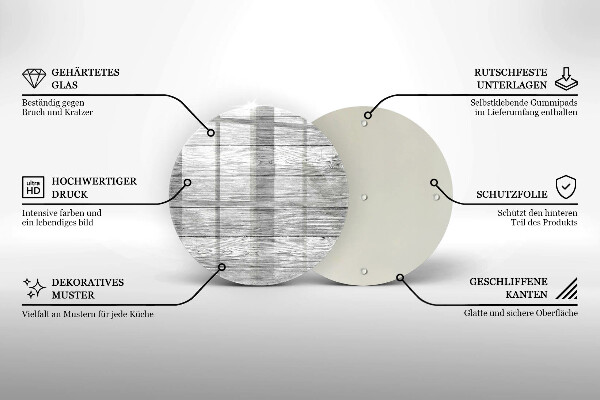 Tagliere in vetro Vecchie tavole di legno