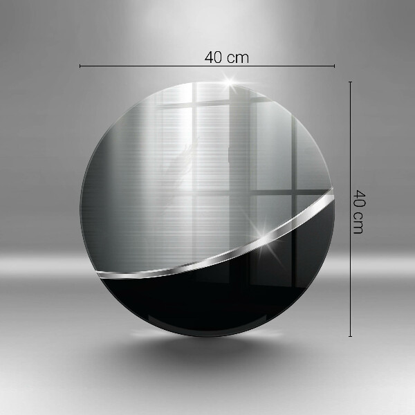 Tagliere in vetro Astrazione con metallo