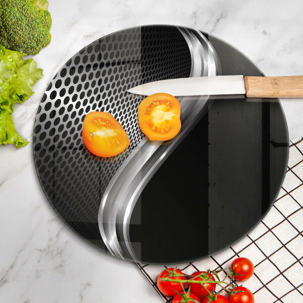 Tagliere in vetro Struttura in metallo