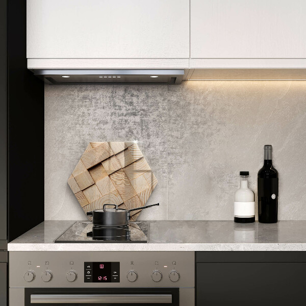 Tagliere in vetro Quadrati di legno