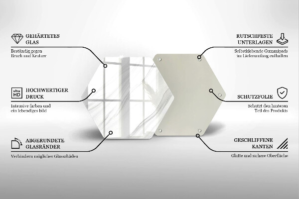 Tagliere in vetro Marmo delicato