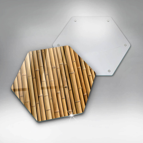 Tagliere in vetro Bambù boho naturale