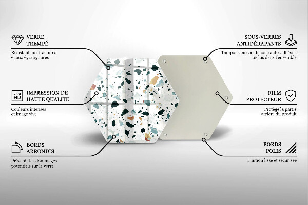 Tagliere in vetro temperato Gres chiaro