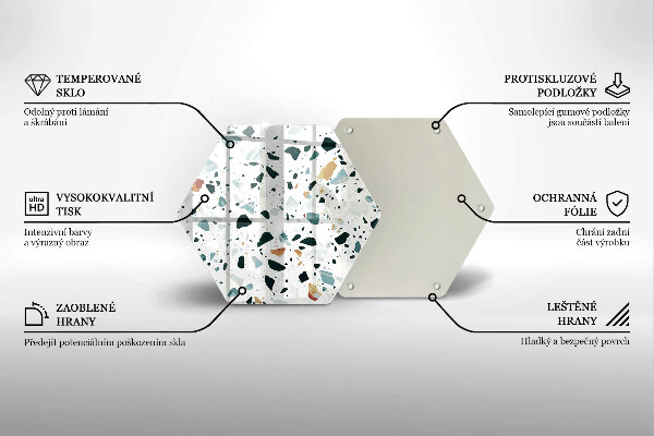 Tagliere in vetro temperato Gres chiaro