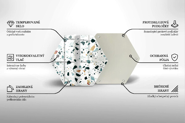 Tagliere in vetro temperato Gres chiaro