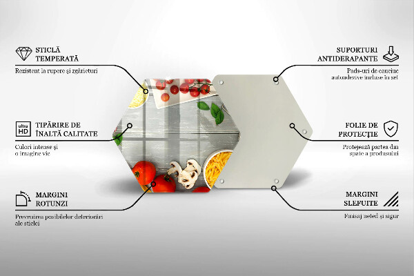 Tagliere in vetro Cibo da cucina